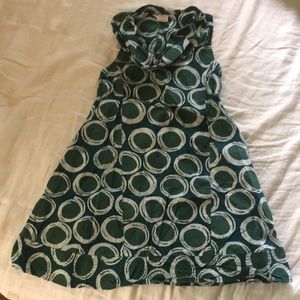 Global mamas green dot dress